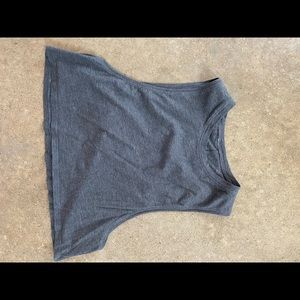Lulu Lemon grey crop top in size Small